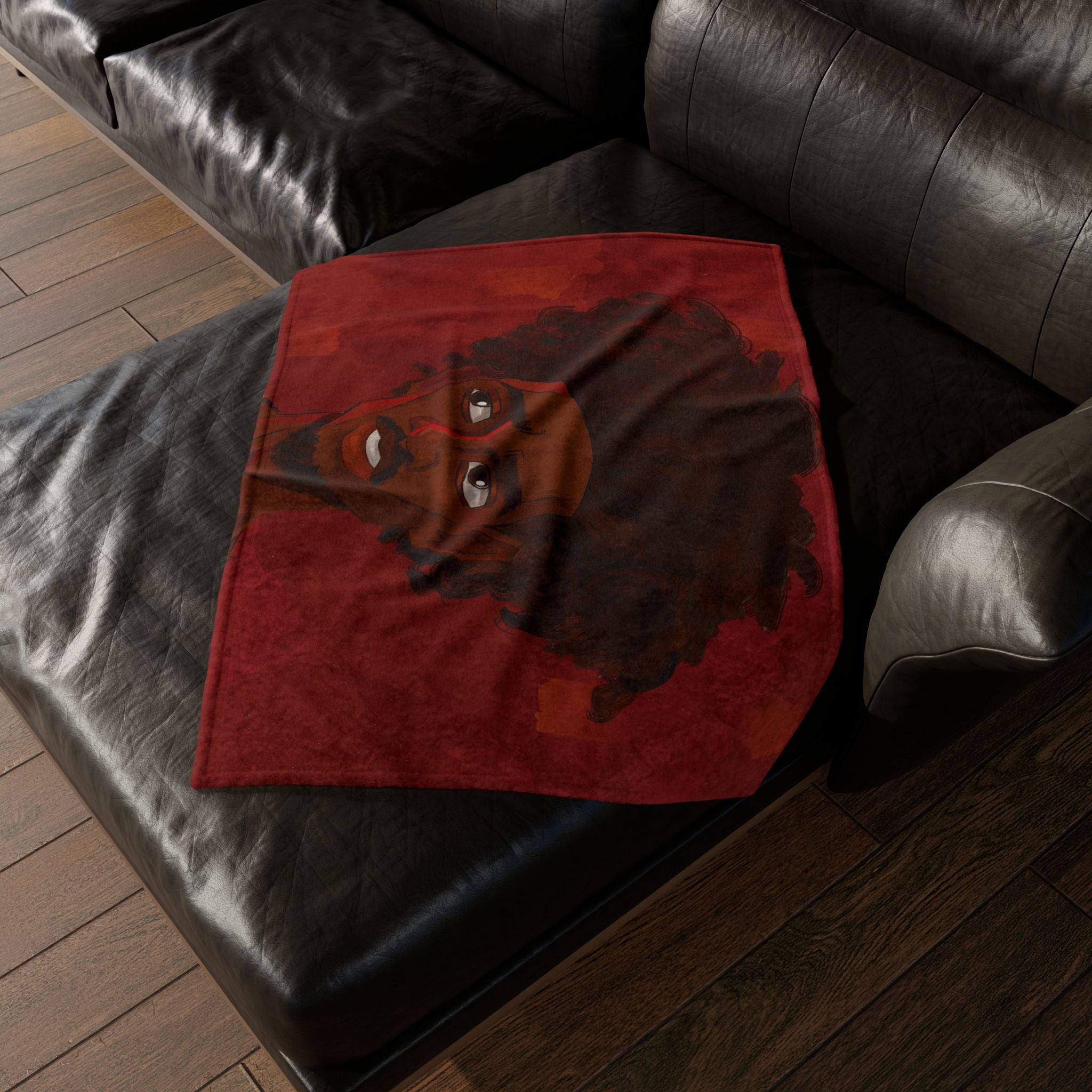 ‘Red/Jacques’ (Pronounced Jaque)’ Soft Polyester Blanket