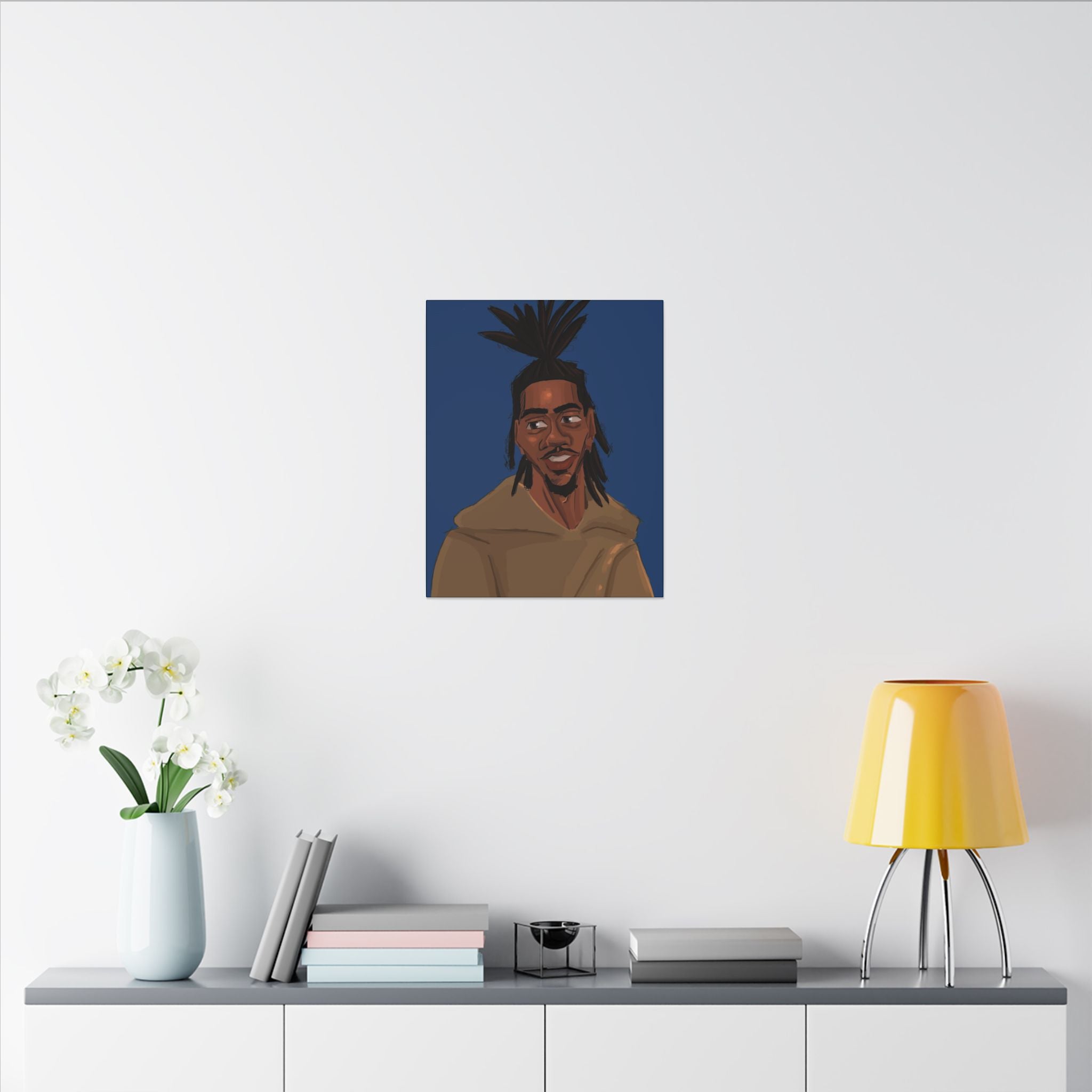‘Blue/Travis’ Matte Canvas, Stretched, 0.75" (Multi-Size)