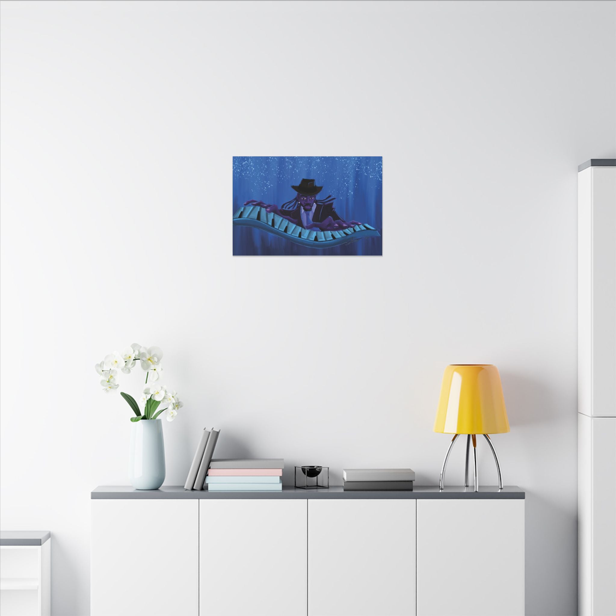 ‘The Pianist’ Matte Canvas, Stretched, 0.75" (Multi-Size)