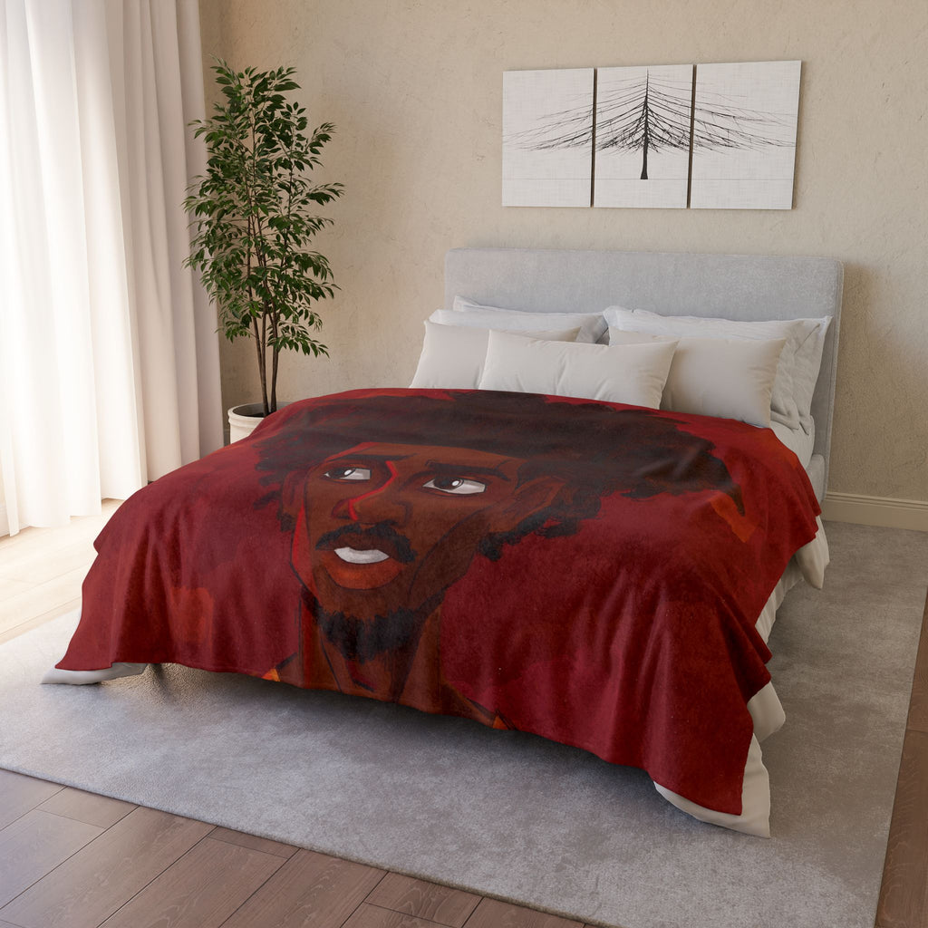 ‘Red/Jacques’ (Pronounced Jaque)’ Soft Polyester Blanket