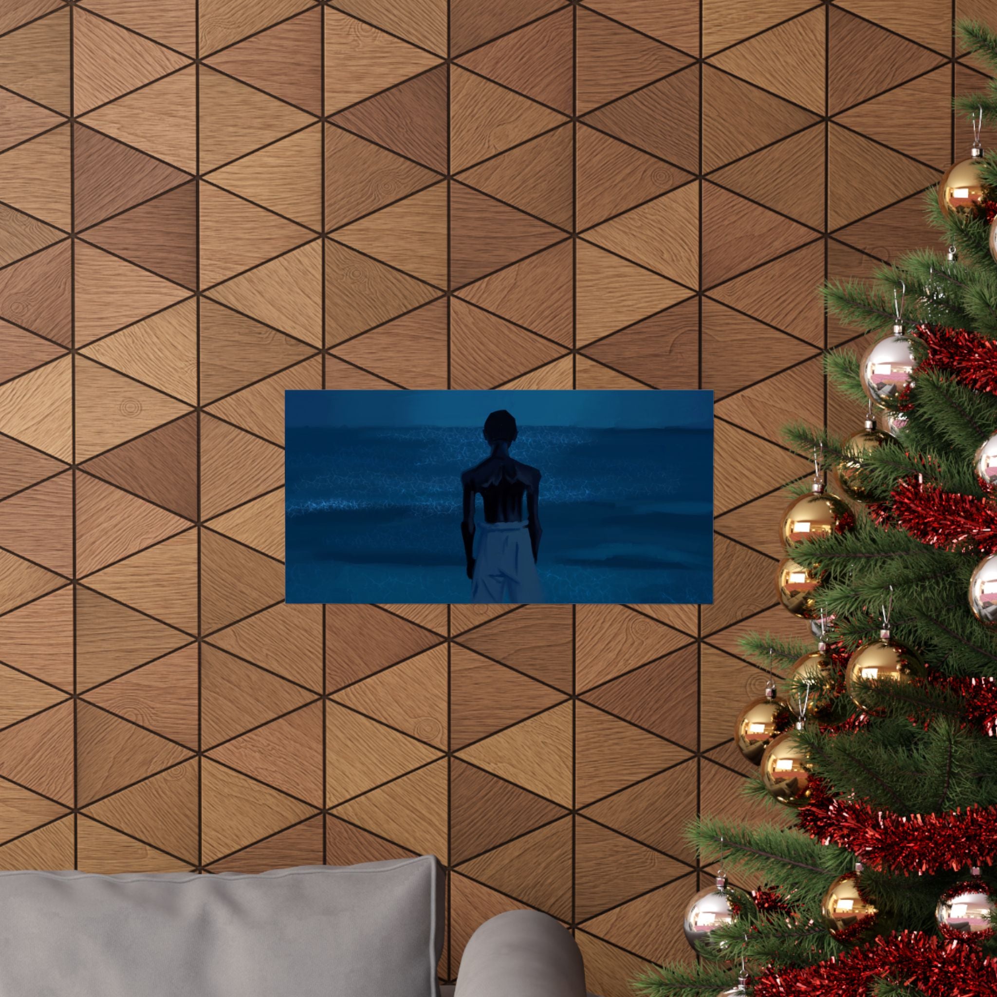 “Moonlight I” Matte Horizontal Art Posters