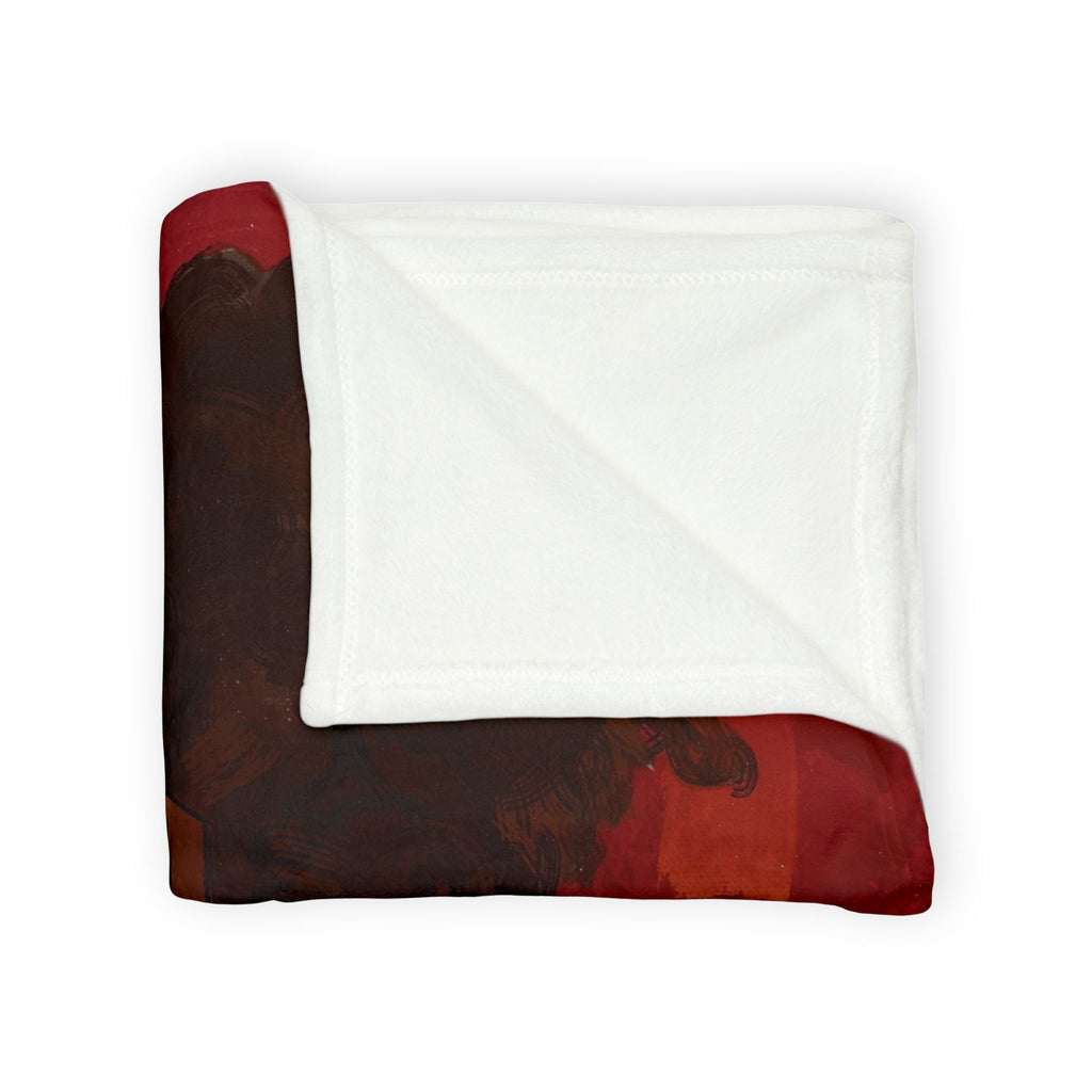 ‘Red/Jacques’ (Pronounced Jaque)’ Soft Polyester Blanket