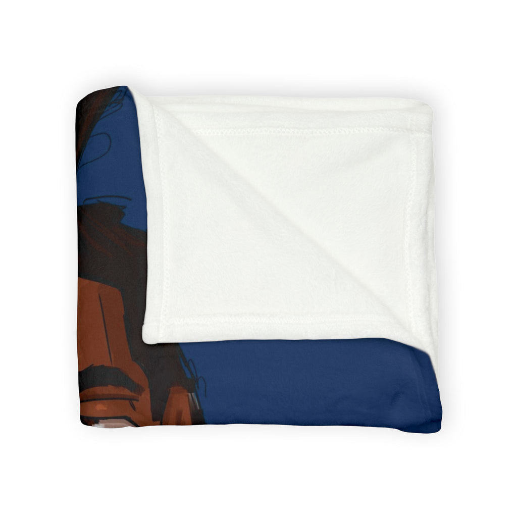 ‘Blue/Travis’ Soft Polyester Blanket