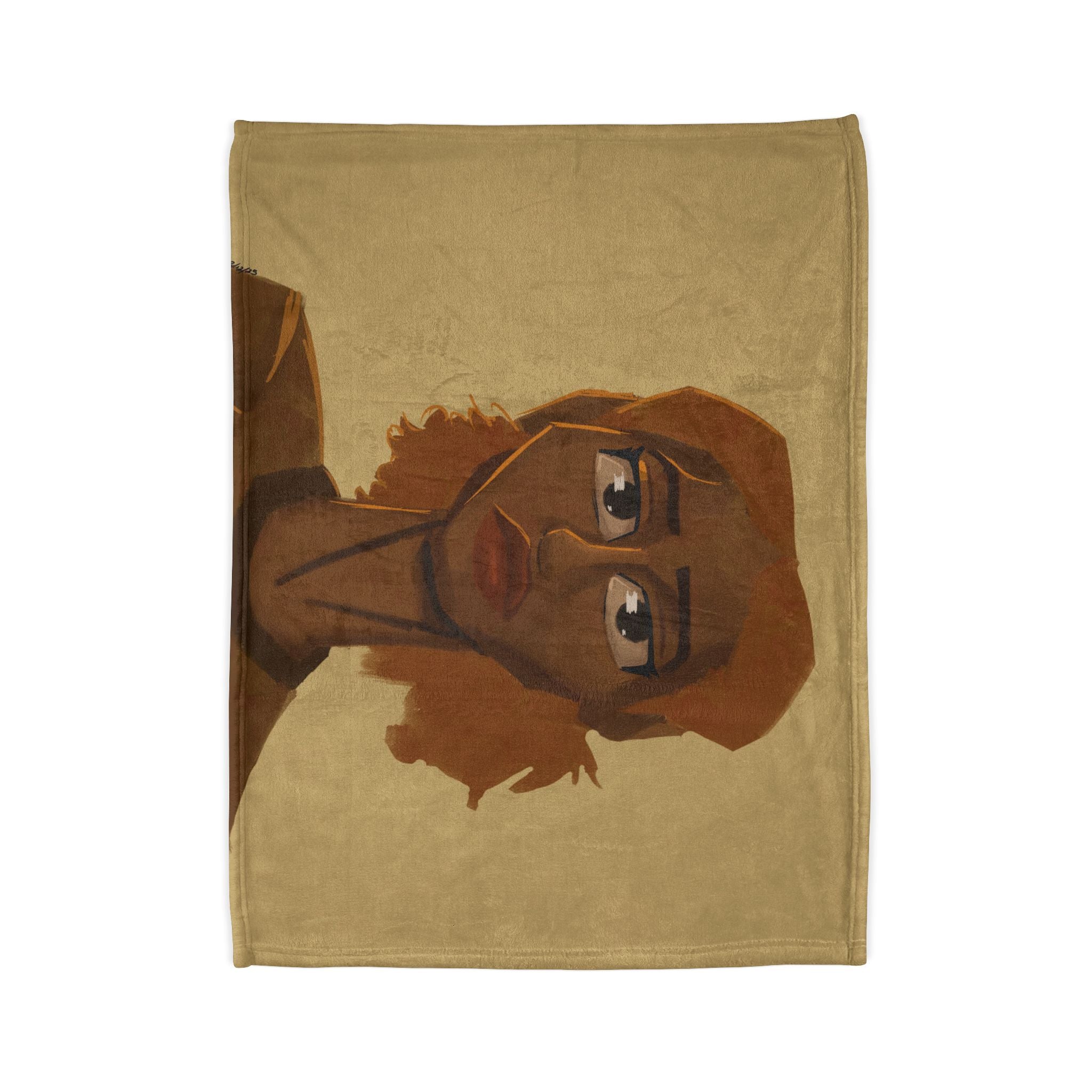 ‘Beige/Lisa’ Soft Polyester Blanket
