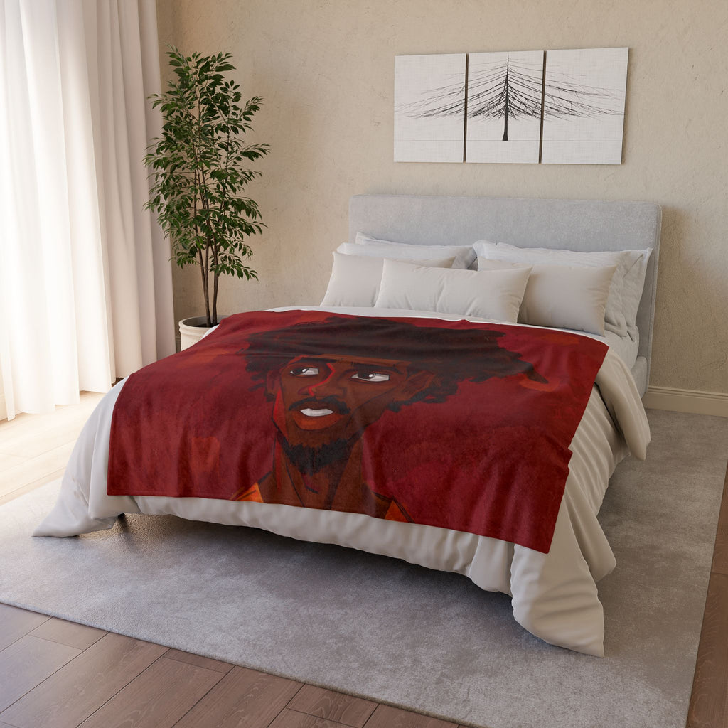 ‘Red/Jacques’ (Pronounced Jaque)’ Soft Polyester Blanket