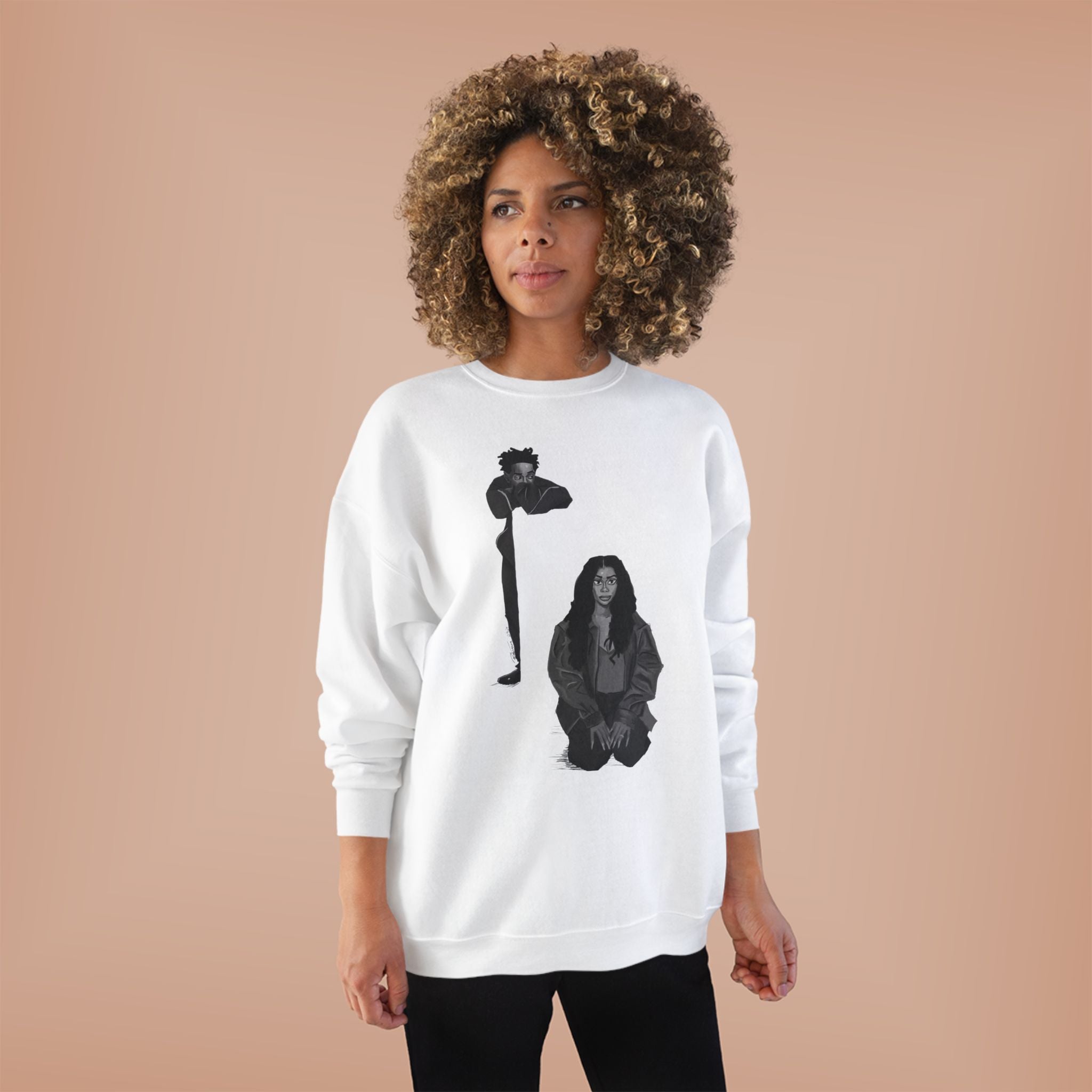 ‘Dot & Sza’ Unisex EcoSmart® Crewneck Sweatshirt