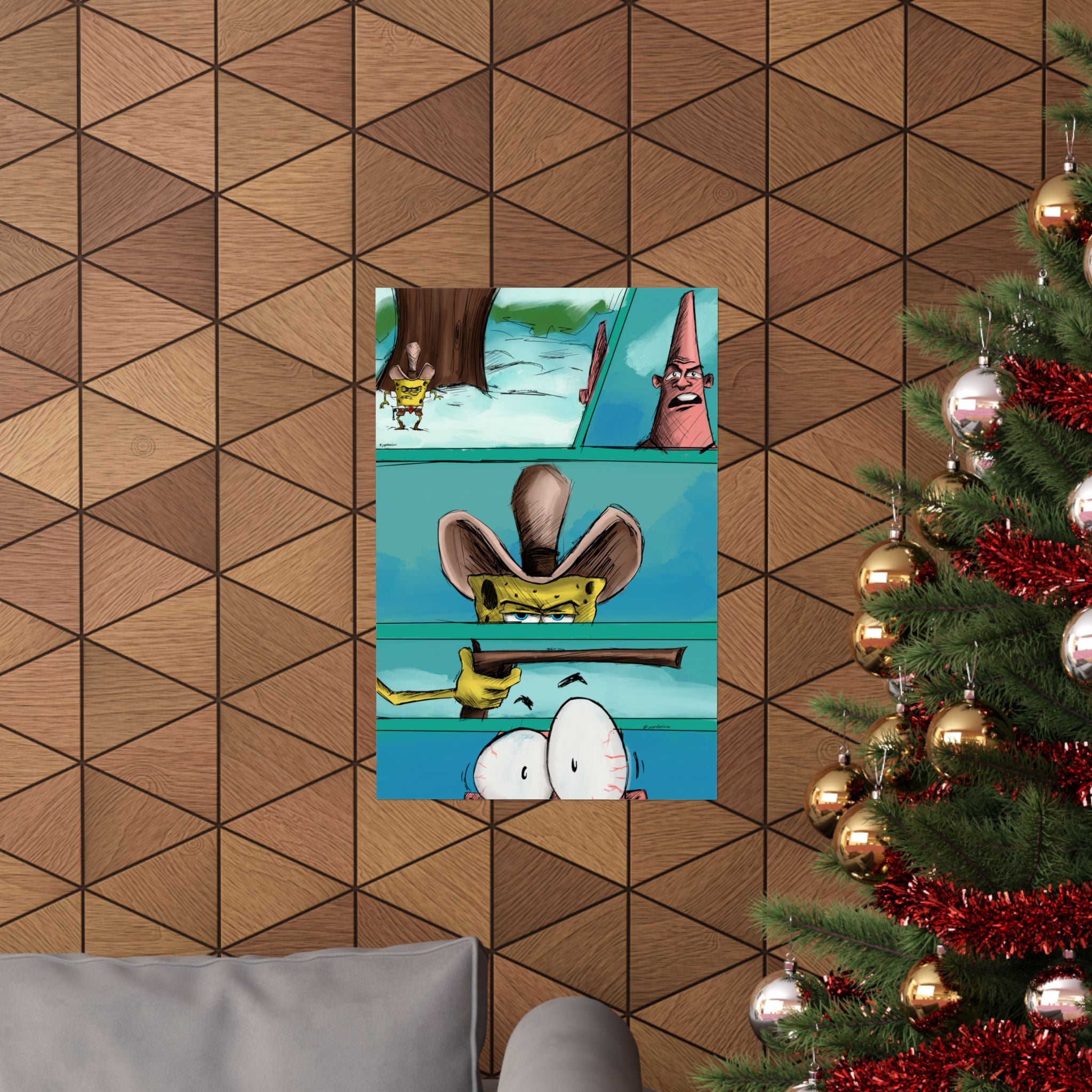 “I’m Dirty Dan” (Spongebob) Matte Vertical Art Posters