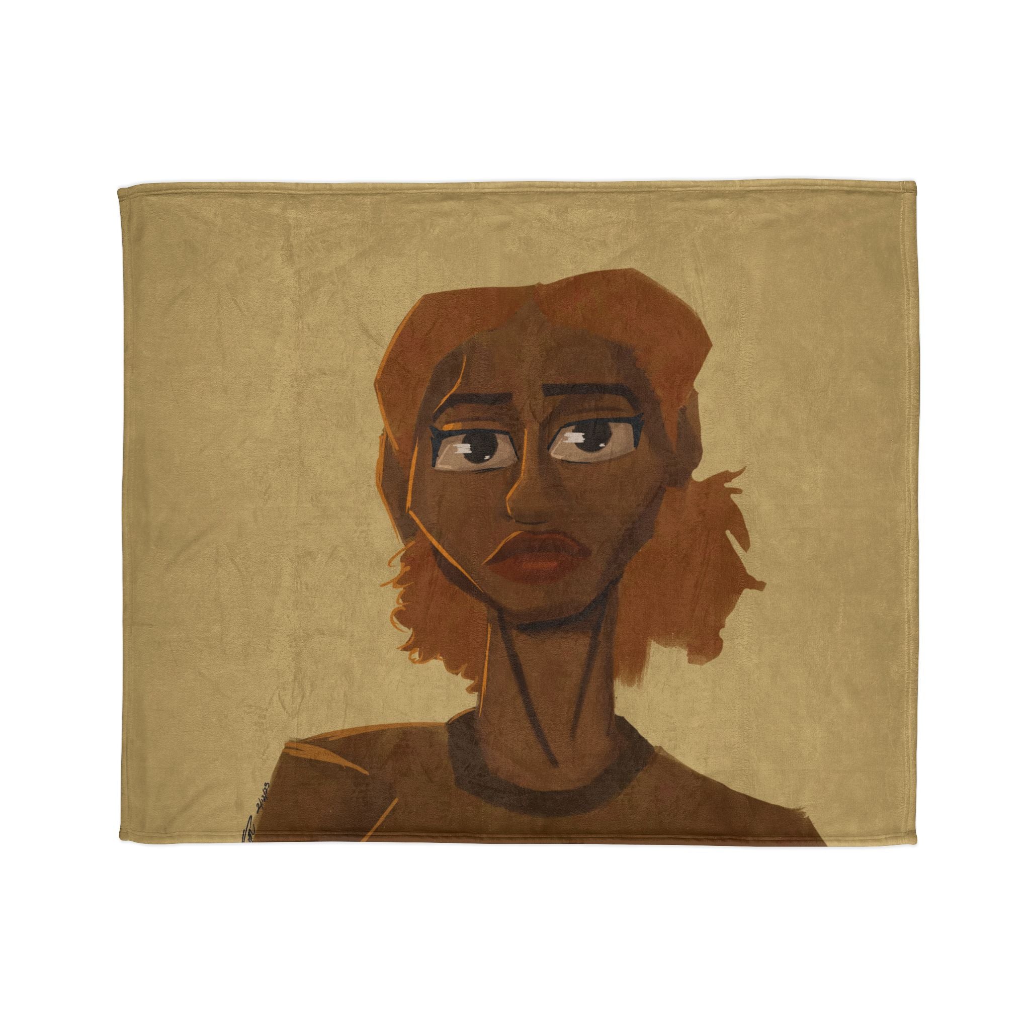 ‘Beige/Lisa’ Soft Polyester Blanket