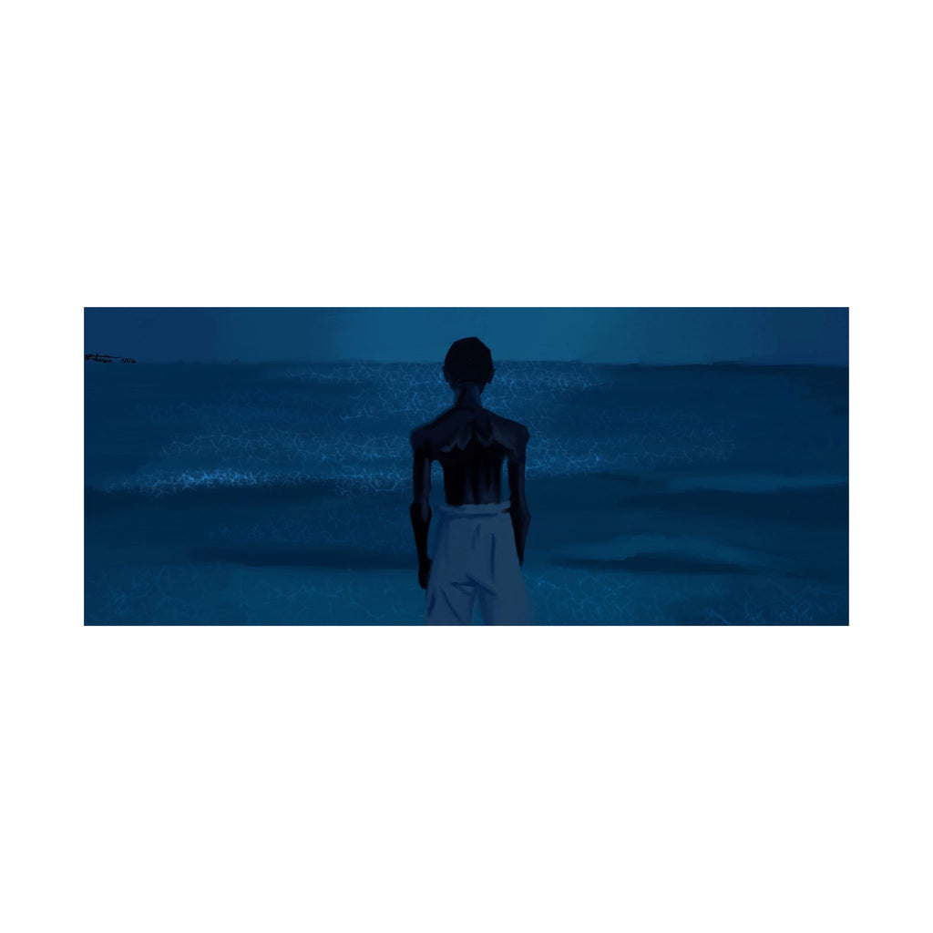 “Moonlight I” Matte Horizontal Art Posters