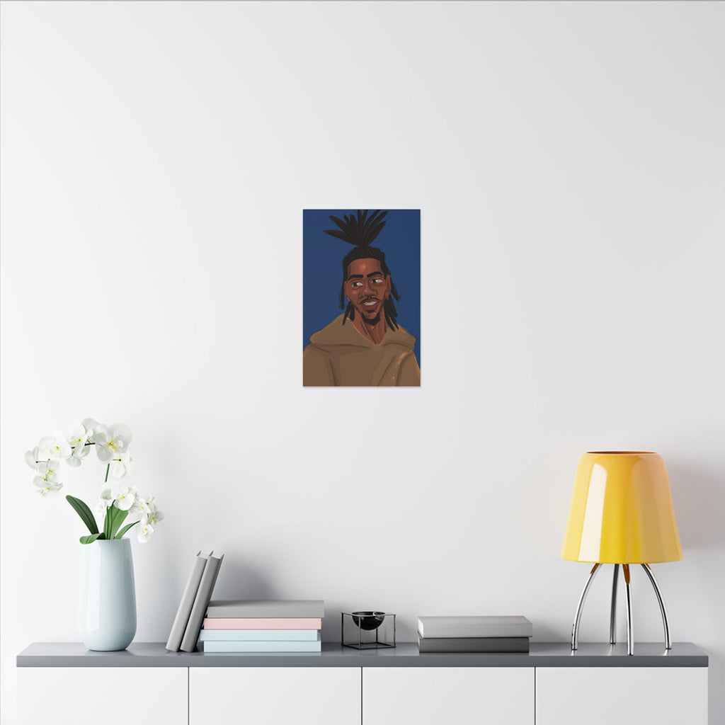 ‘Blue/Travis’ Matte Canvas, Stretched, 0.75" (Multi-Size)