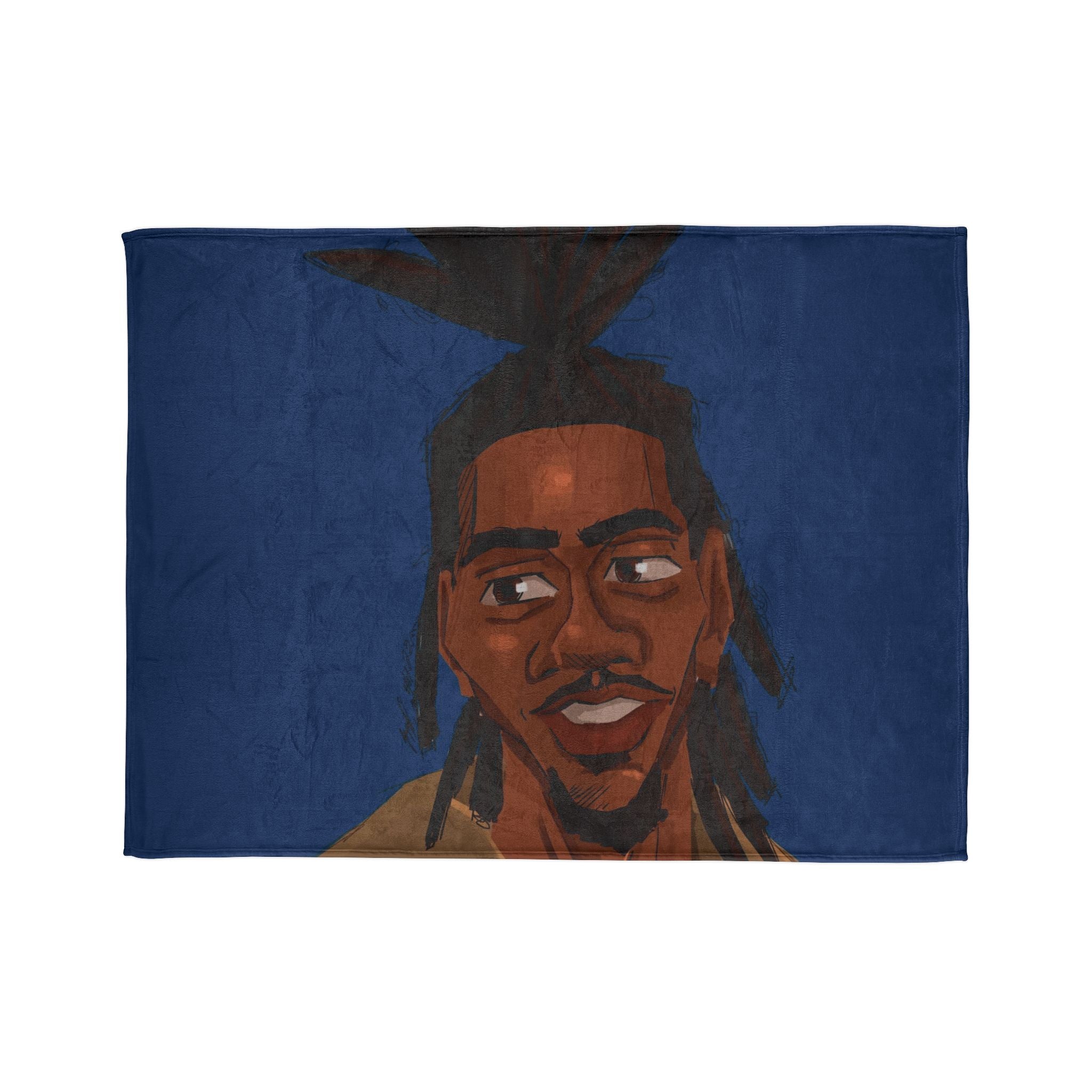 ‘Blue/Travis’ Soft Polyester Blanket