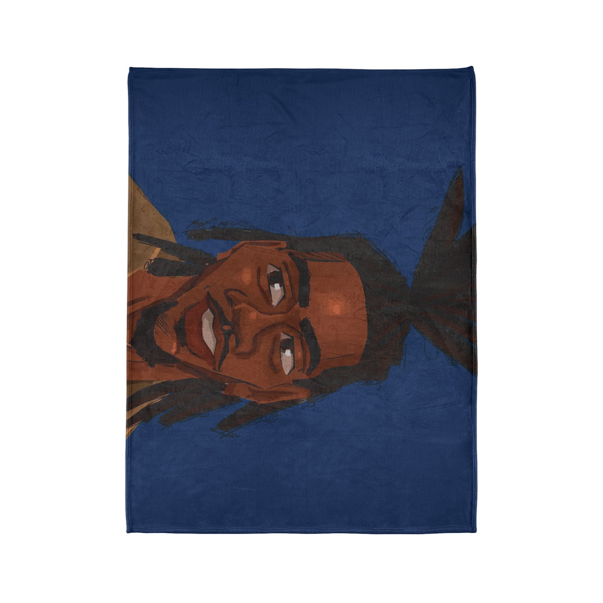 ‘Blue/Travis’ Soft Polyester Blanket