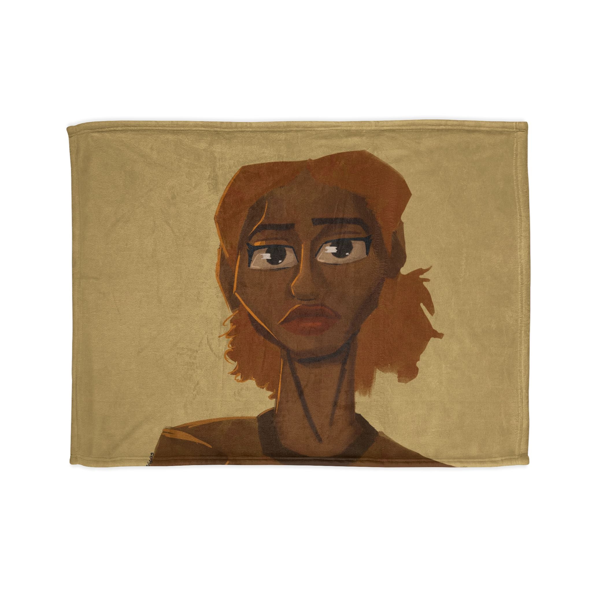 ‘Beige/Lisa’ Soft Polyester Blanket