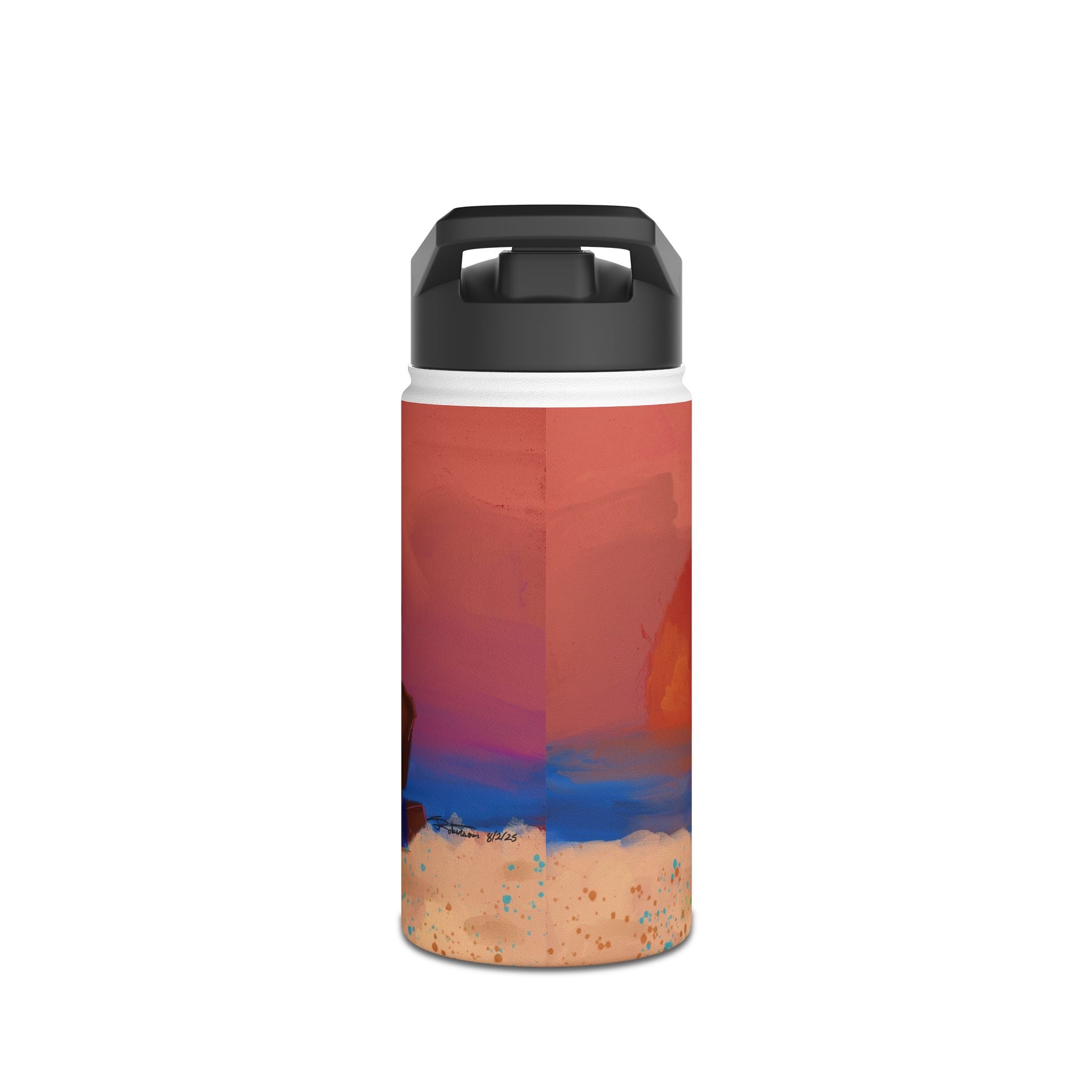 ‘Untitled IV/Beach Date’ Stainless Steel Water Bottle, Standard Lid