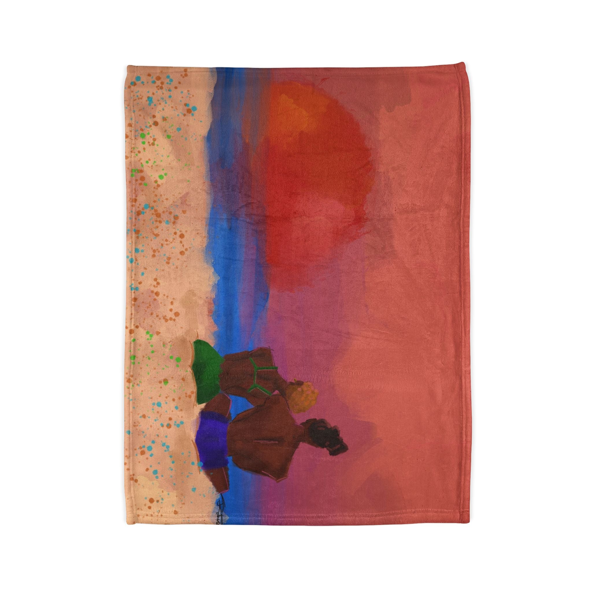 ‘Beach Date’ Soft Polyester Blanket