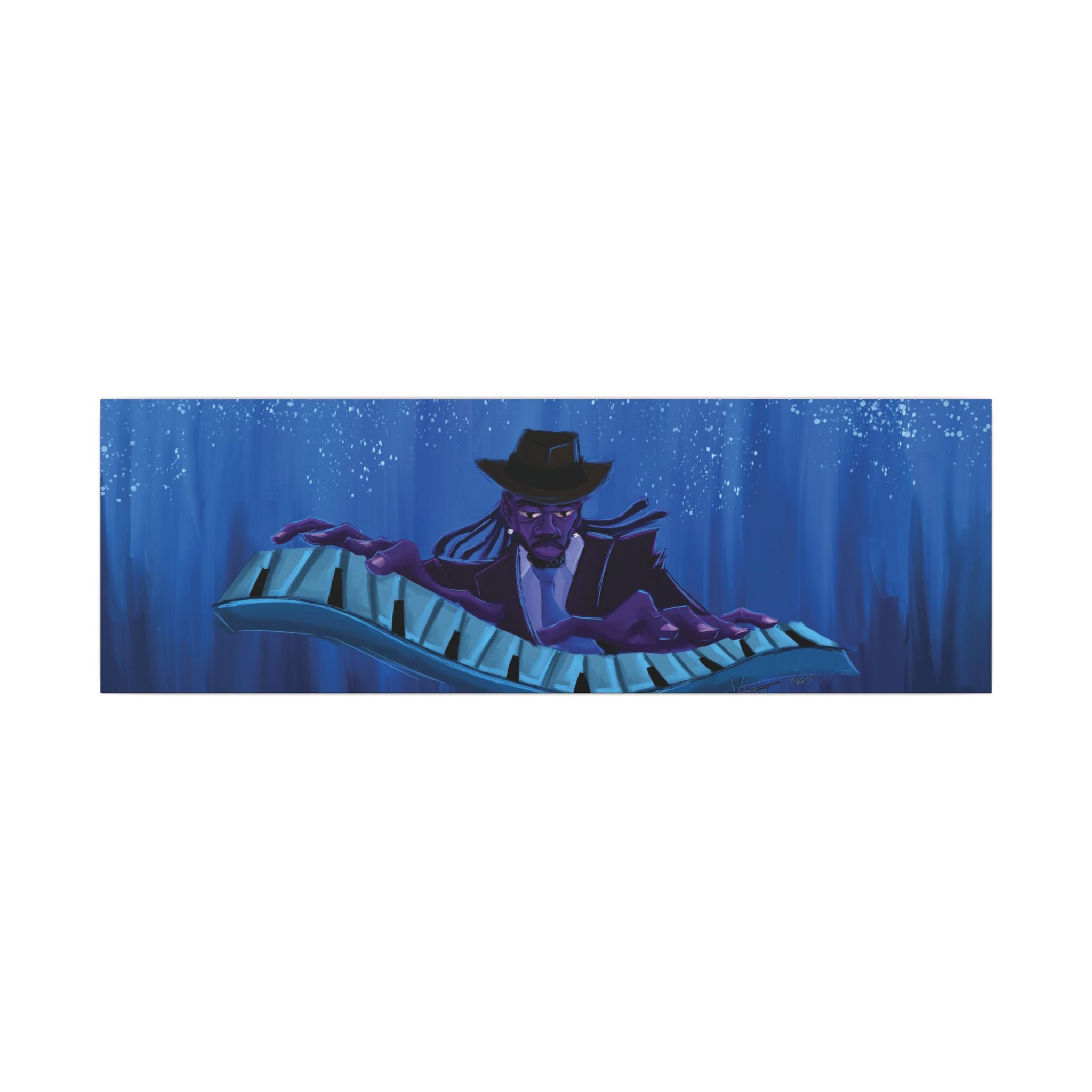 ‘The Pianist’ Matte Canvas, Stretched, 0.75" (Multi-Size)