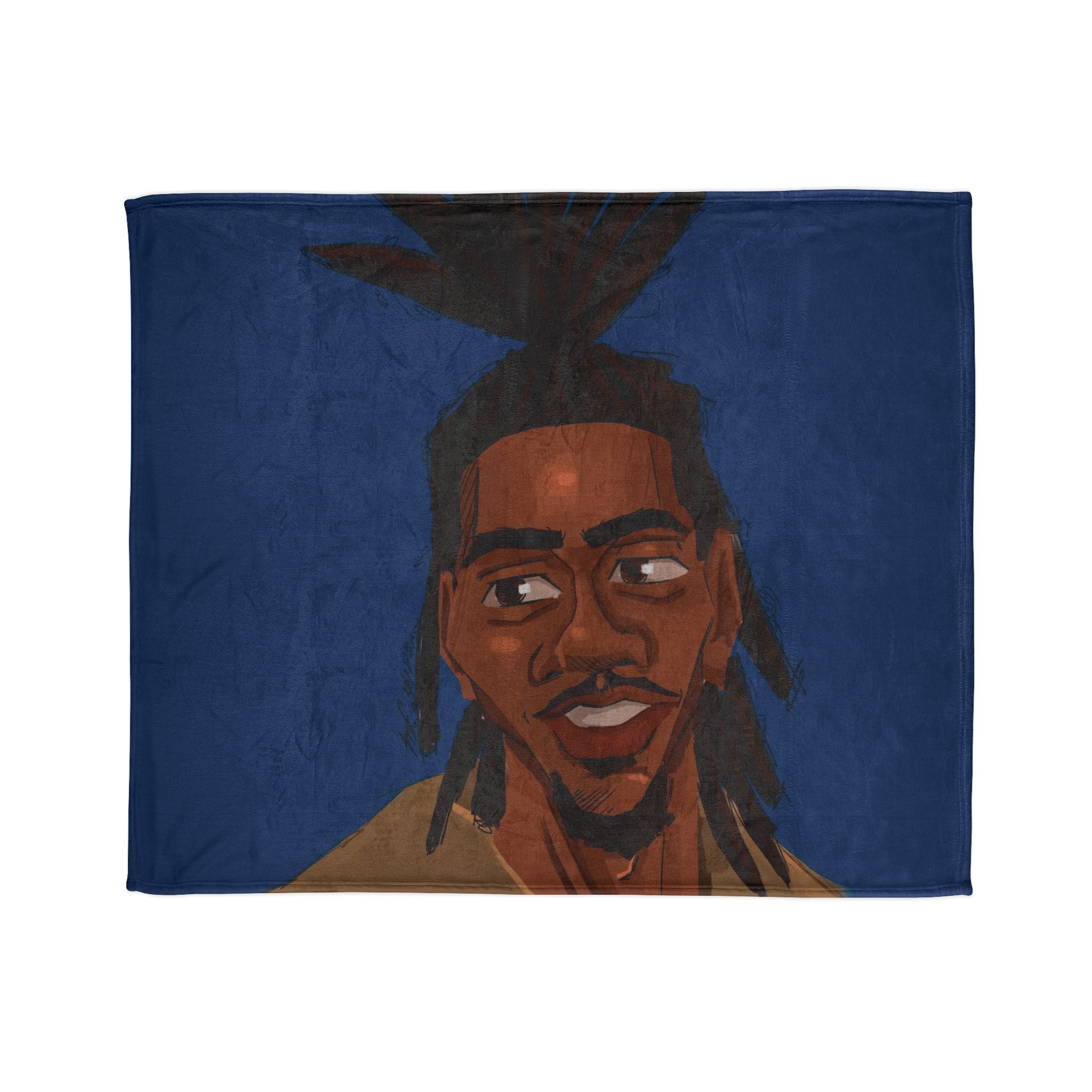 ‘Blue/Travis’ Soft Polyester Blanket