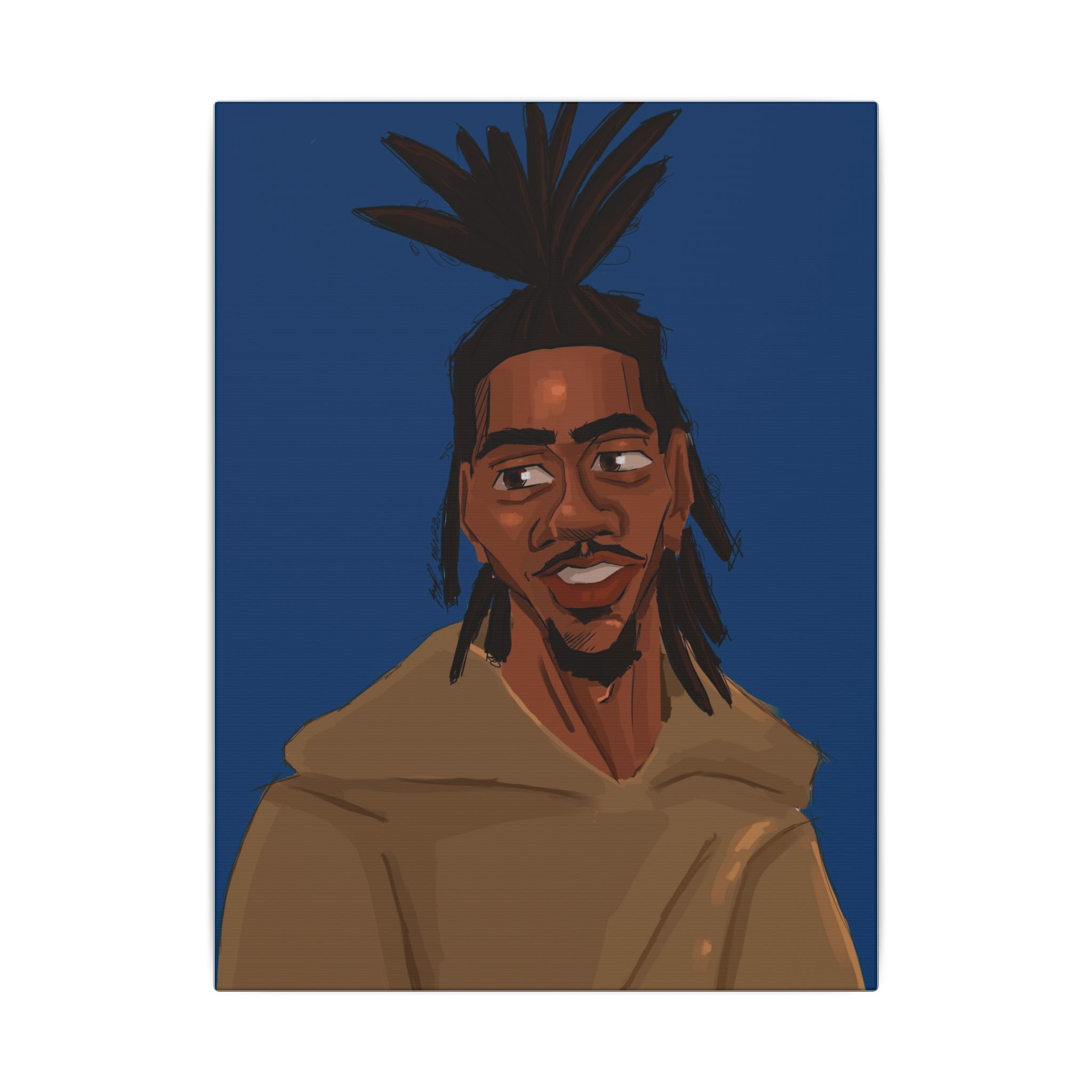 ‘Blue/Travis’ Matte Canvas, Stretched, 0.75" (Multi-Size)