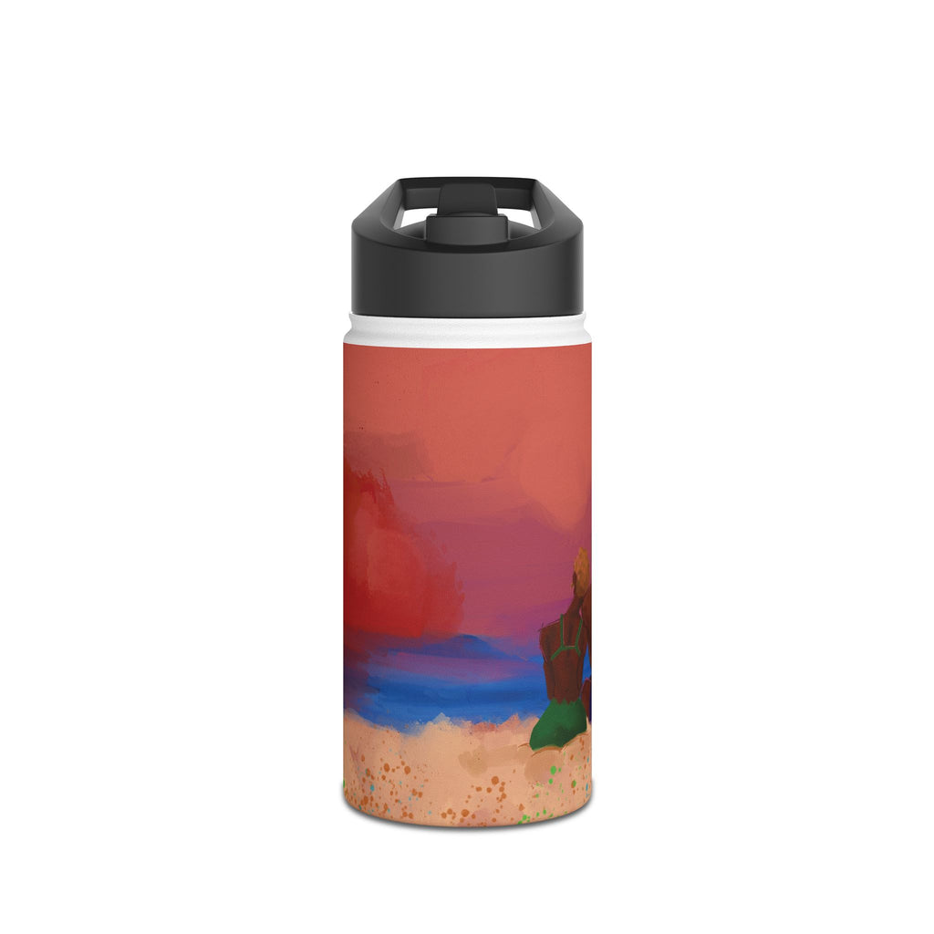 ‘Untitled IV/Beach Date’ Stainless Steel Water Bottle, Standard Lid